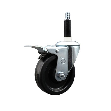 Service Caster 4'' Phenolic Swivel 7/8'' Expanding Stem Caster Total Lock Brake SCC-EXTTL20S414-PHS-78
